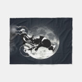 De maan achtervolgen - Mountain Biker Fleece Deken (Voorkant (Horizontaal))
