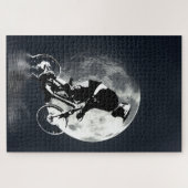 De maan achtervolgen - Mountain Biker Legpuzzel (Horizontaal)