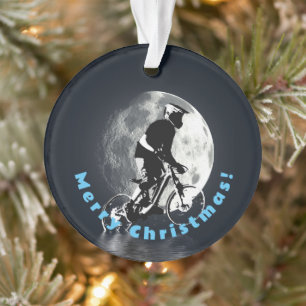 De maan achtervolgen - Mountain Biker Ornament