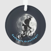 De maan achtervolgen - Mountain Biker Ornament (achterkant)