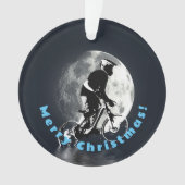 De maan achtervolgen - Mountain Biker Ornament (voorkant)