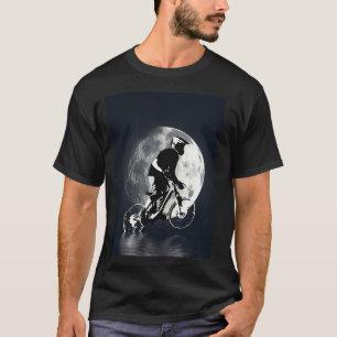 De maan achtervolgen - Mountain Biker T-shirt