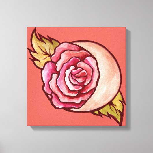 De Maan Canvas Afdruk (Voorkant)