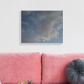 De maan canvas afdruk (Insitu (Woonkamer))