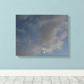 De maan canvas afdruk (Insitu (Houten vloer))