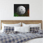 De Maan Canvas Afdruk (Insitu (Slaapkamer))