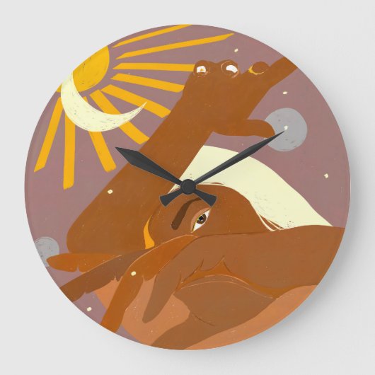 De maan danst met mij mee grote klok (Voorkant)