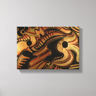 De maan en de sterren II Canvas Afdruk