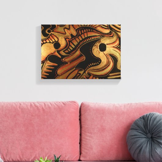 De maan en de sterren II Canvas Afdruk (Insitu (Woonkamer))