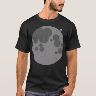 De maan illustratie t-shirt