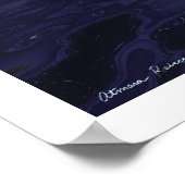 De maan in haar handen poster (Hoek)