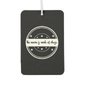 De maan is gemaakt van kaas Grappig Quote Design Luchtverfrisser (Voorkant)