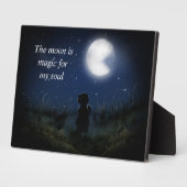 De maan is mager fotoplaat (Zijkant)