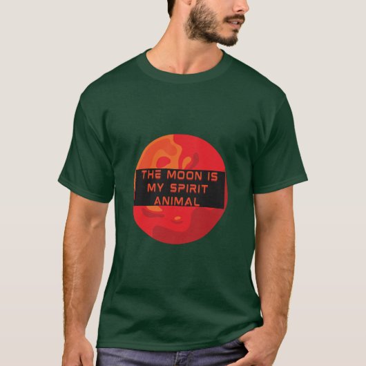 De maan is mijn geestdier - Space Lover T-shirt (Voorkant)