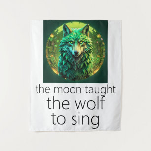 De Maan Leerde De Wolf Zingen Wandkleed