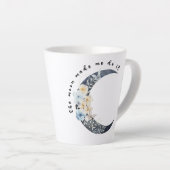 De maan liet me het doen latte mok (Rechterhoek)