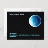 De maan - Perek Shirah Briefkaart (Voorkant / Achterkant)