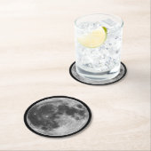 De maan ronde kartonnen onderzetter (Insitu)