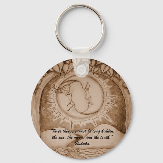 De maan sleutelhanger (Voorkant)