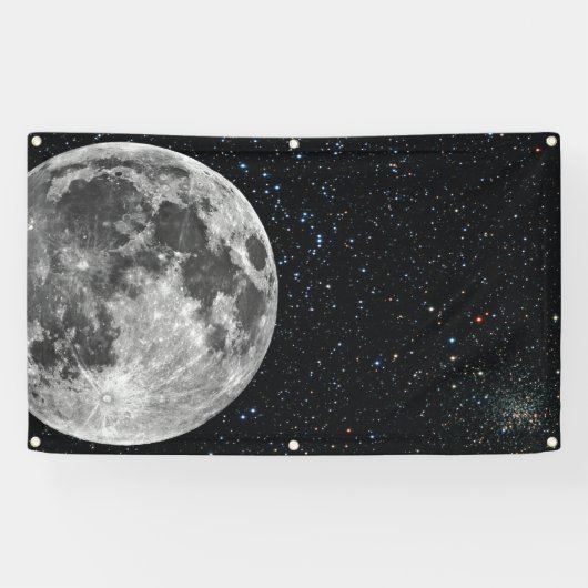 de maan spandoek (Horizontaal)