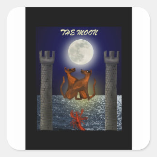 De maan - Sticker