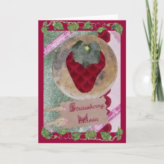 De Maan van de aardbei Kaart (Voorkant)