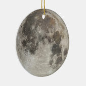 De maan van de aarde keramisch ornament (Rechts)