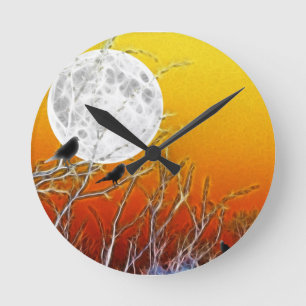 De Maan van de herfst Ronde Klok