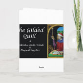 De Maan van de vorst Feestdagen Kaart (Achterkant)