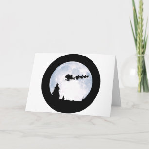 De Maan van Kerstmis Feestdagen Kaart