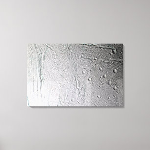 De maan van Saturnus Enceladus 2 Canvas Afdruk