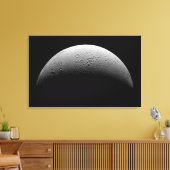De maan van Saturnus Enceladus Canvas Afdruk (Insitu (Woonkamer))
