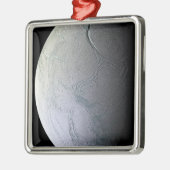 De maan van Saturnus Enceladus Metalen Ornament (Links)