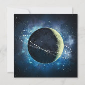 De maan - Wenskaart Feestdagenkaart (Voorkant)