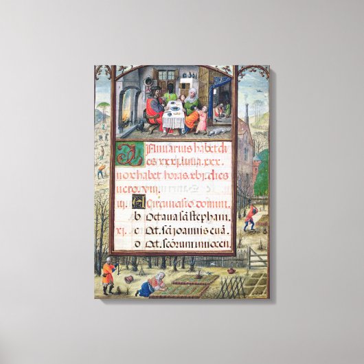 De maand januari canvas afdruk (Voorkant)