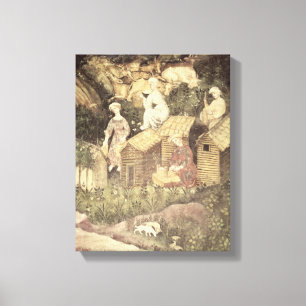 De maand juni canvas afdruk