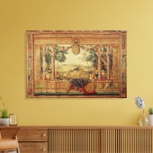 De maand juni/het Kateau van Fontainebleau Canvas Afdruk (Insitu (Woonkamer))