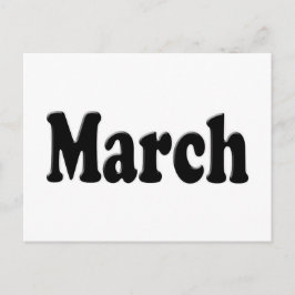 De maand maart Tekst Briefkaart