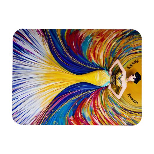 De Maand van de vrouwengeschiedenis, Elegante Vrou Magneet (Horizontaal)