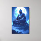 De Maansegening over het Hemelse Beeld Canvas Afdruk (Voorkant)