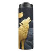 De maanserenade van de Gouden Wolf Thermosbeker (Voorkant)