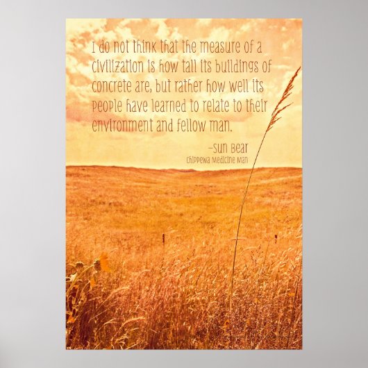 De maatregel van een beschaving poster (Voorkant)