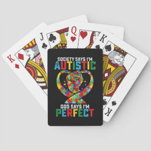 De maatschappij zegt dat ik Autistic God zegt dat Pokerkaarten