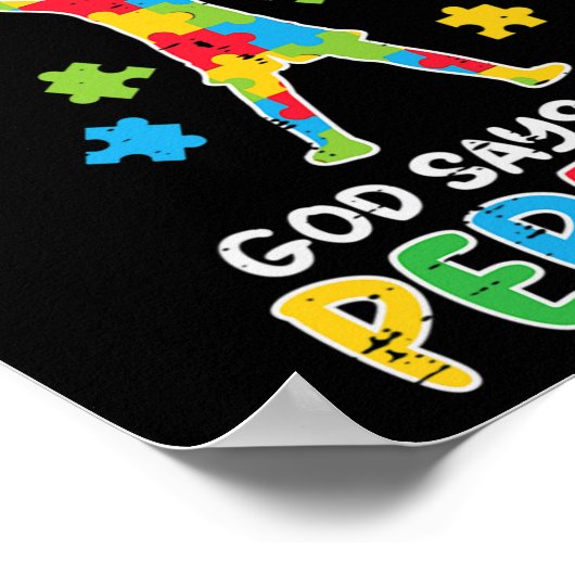 De maatschappij zegt dat Im Autistic God perfecte Poster (Hoek)