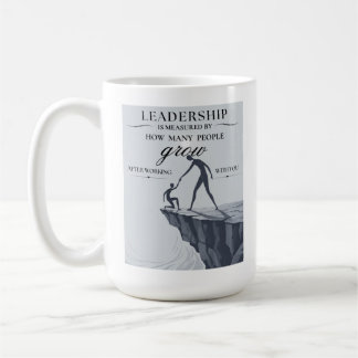 De maatstaf van een leider koffiemok