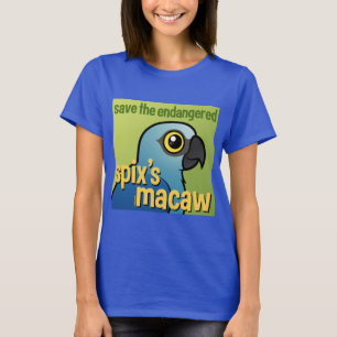 De Macaw van de bedreigde spix opslaan T-shirt