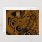 De Machines van Steampunk (Koper) Briefkaart (Voorkant / Achterkant)