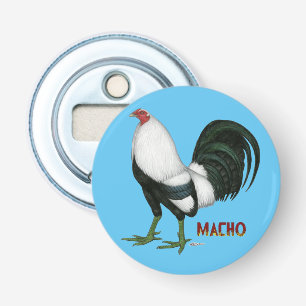 De Macho Duckwing van de kemphaan Button Flesopener