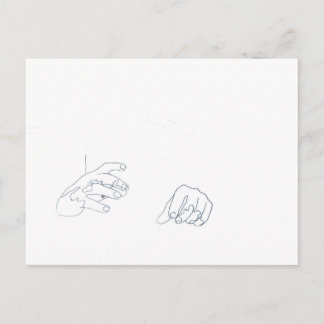 De macht van de handen briefkaart