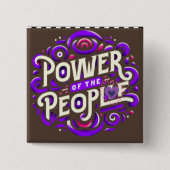 DE MACHT VAN HET VOLK BUTTON (Voorkant)